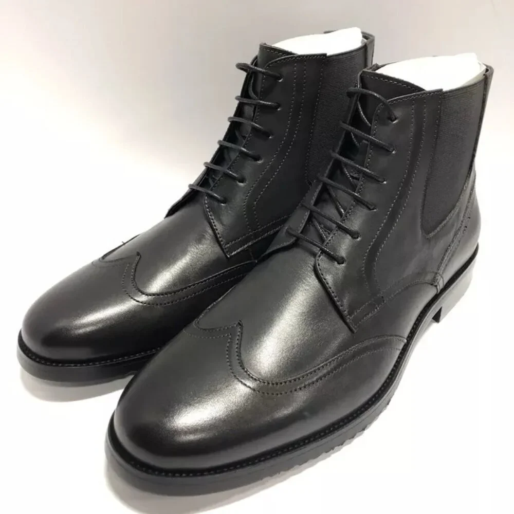 Zanzara Men’s Morrell, Gray Lace-Up Boots, Size 9D.